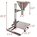 HayWHNKN Stainless Steel Funnel with Support Stand Commercial Feeding Hopper for Powder Paste Liquid Granule 6cm(2.4inch)