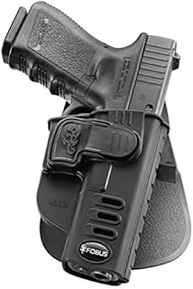 Fobus GLCH Concealed Carry OWB Holster for Glock 17, 19, 22, 23, 31, 32, 34, 35, 45, Active Retention, Right Handed