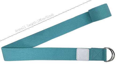 Teeyar Yoga Block and Strap Set - 2 Pack High Density(Hard) 4 Inch(10.5oz x2) or 3 Inch (7.5oz x2) EVA Foam Blocks and Yoga Strap for Yoga/Pilates, Improve Balance/Stretching (3 Inch Tiffany) by TEEYAR - Image 4
