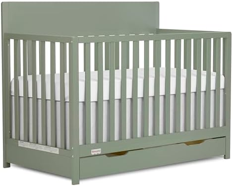 Fisher-Price Meadowbrook 4-in-1 Convertible Full Size Baby Crib w...