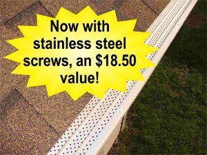 Flexxpoint 30 Year Gutter Cover System, Black Residential 5" Gutter Guards, 200Ft #TOP7