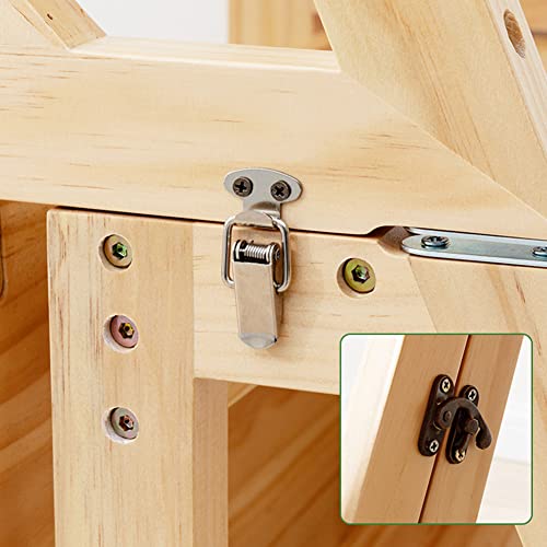 Silla de escalera de madera maciza multifunción DASHADAO plegable 7