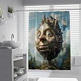 Photo Gallery feipuhome art meravigliosa fantasia tende da doccia casa e volto umano nel cielo stampa bagno tende divisoria umido arredamento camera bagnata tessuto impermeabile 90 x 180 cm Photo Gallery feipuhome art meravigliosa fantasia tende da doccia casa e volto umano nel cielo stampa bagno tende divisoria umido arredamento camera bagnata tessuto impermeabile 90 x 180 cm
