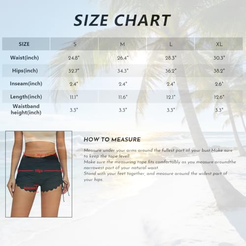 Short de bain taille haute coupe drapée et ajustement haut de gamme - 6