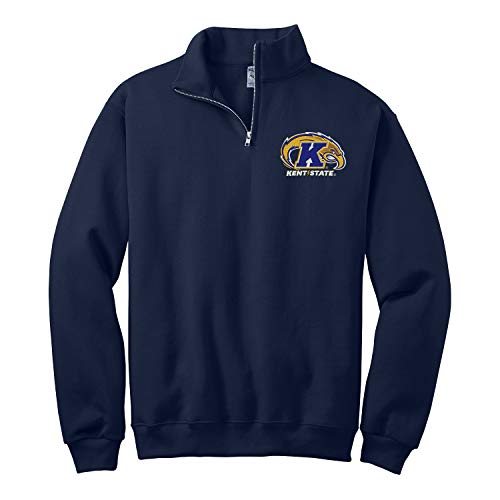 Sorority Letters Shop Kent State University Quarter Zip Pullover Sweatshirt - Flash Logo