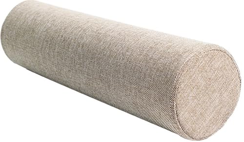 抱き枕 円柱クッション 頸椎ロール枕、 円筒型 おしゃれなロングクッション 横向き寝 足枕 腰枕 だきまくら 大きいサイズ 男女兼用 腰痛対策 取り外しカバー付き(2,20x90cm/8x35.4in)