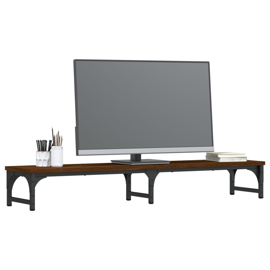 Générique Support Moniteur chêne Marron 105x23x15,5 cm Bois d'ingénierie,Appareils électroniques,Accessoires électroniques,Accessoires pour Ordinateurs,Supports pour ordinateurs-834014