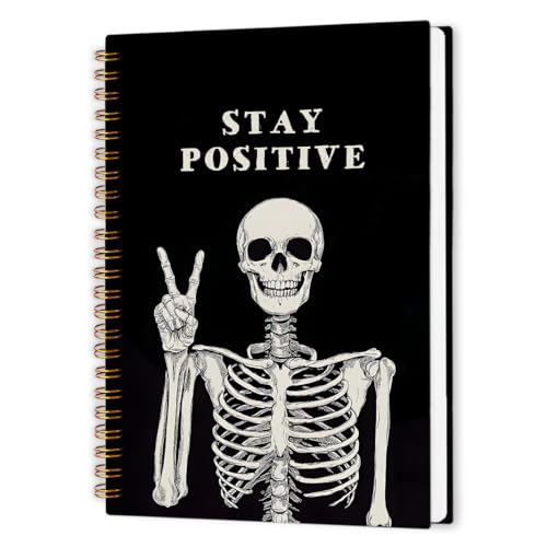 Carnet de notes gothique Stay Positive pour organiser vos pensées et libérer votre esprit