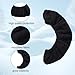 Heloner 2 Pairs Ice Skate Guards, Adjustable Figure Skate Blade Protector and Soft Skate Blade Cover, Youth Hockey Figure Skating Protectors for Girls Boys (Black)