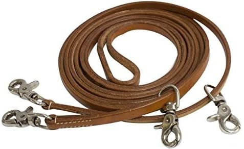 Showman 1/2" x 11' Medium Oiled Argentina Cow Leather Draw Reins