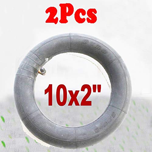 ?Pack of 2 ?- Replacement 10x2 Inch Bent Schrader Valve Stem Inner Tube for TRAIL BICYCLE / Pram Stroller Kid Bike pushchair Kids Stroller Tricycle 10 x 1.90, 10 x 1.95, 10x2, 10 x 2.125, 10 x 2.25