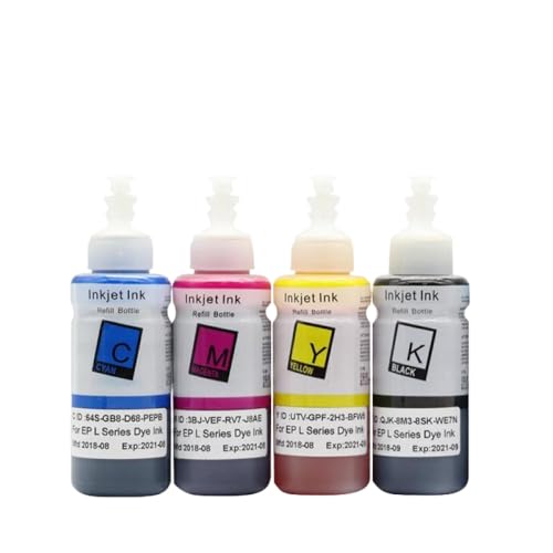 Recharge d'encre à colorant 664 673 compatible avec imprimante L380 L365