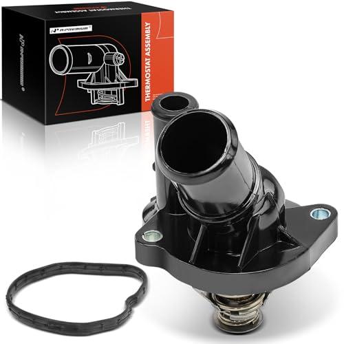 A-Premium Engine Coolant Thermostat and Housing Assembly Compatible with Ford, Mazda, Mercury, Lincoln Vehicles - 2003-2022 - Escape, Focus, Fusion, Ranger, 3, 5, 6, Tribute, Mariner, Milan & More