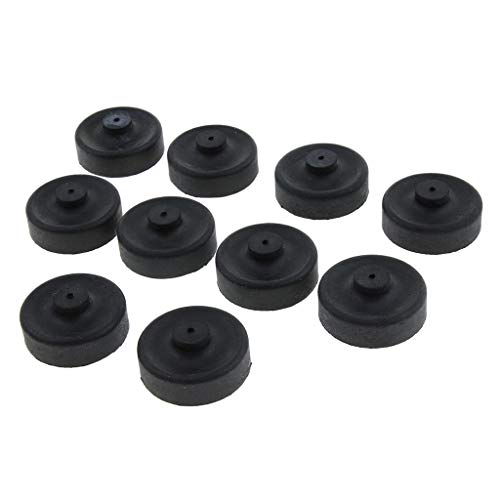 homozy 10pcs Rubber Cup Parts Diaphragm Air Pump for Aquarium Fishing Pump Replace , Black, 2