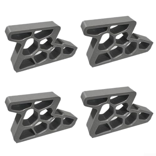 Yhenlovtt Fermaporta per finestre in plastica grigia per porte di sicurezza con rivestimento idrofobo, 4 pezzi, per finestre Plus