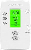 Vista 1 de Honeywell TH2210DV1006 PRO 2000 Termostato de bomba de calor programable vertical de 5+2 días - retroiluminado, 2H/1C, alimentación dual