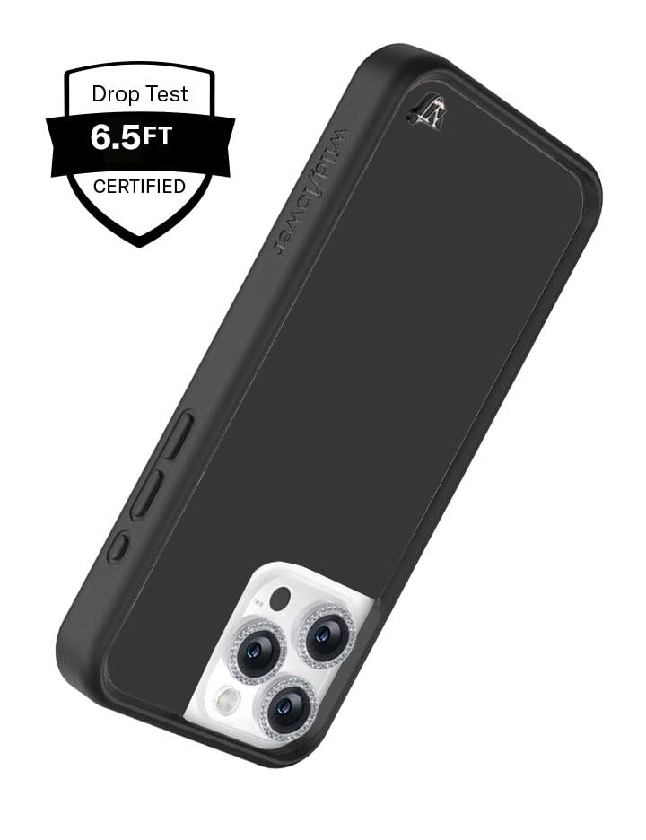 Image of Wildflower Cases - Compatible with iPhone 16 | Protective Black Bumper, 6.5ft Drop Test Certified, Women Owned Small Business | Trendy Aesthetic Fire y2k 2016 | Flames - Pink & Black