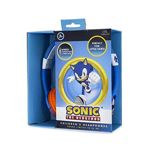 OTL Technologies Sonic The Hedgehog Kids Kopfhörer mit Kabel, Blau, SH0911