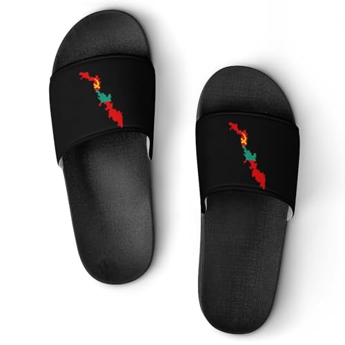 Transnistria Stub Non Slip Slides Sandals for Women Men Quick Drying Shower Shoes for Bathroom Pool Beach