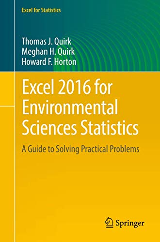 Excel 2016 for Environmental Sciences Statistics: A Guide to Solving Practical Problems (Excel for Statistics) view 2