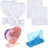Ideas de regalo: formas clásicas rectangulares y románticas en forma de corazón para marcos de fotos DIY. Puedes añadir algunos elementos decorativos como flores secas, lentejuelas, purpurina o algo para hacer que tu marco de fotos sea más encantador y delicado, y luego como día de San Valentín. Día de la Madre, Día de Acción de Gracias, regalos de Navidad para tu amante, familia, parientes y amigos