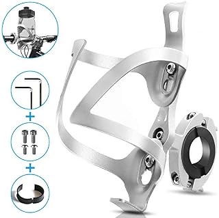 AIKATE Bike Cup Holder, Bicycle 2-in-1 Bottle Bracket, Aluminum Alloy Water Bottle Cages