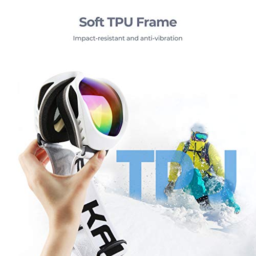 Akaso Ski Goggles, Snowboard Goggles - Anti-Fog, 100% Uv Protection, Double-Layer Spherical Lenses For Adult & Youth #TOP7