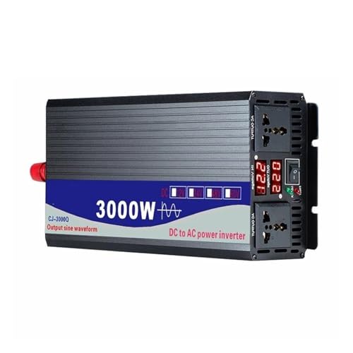Convertidor Corriente Inversor Coche De 3000 W Onda Sinusoidal Pura CC De 12 V 24 V 48 V 60 V A CA De 220 V Convertidor Doble Toma Solar Convertidor(72V,220V(60HZ))