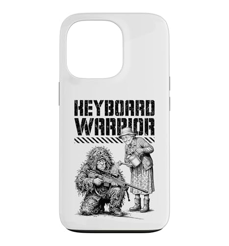 Keyboard Warrior Funny Ghillie Suit FPS �~���^���[ �Q�[�}�[ �X�}�z�P�[�X iPhone 13 Pro �p