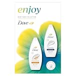 Dove Enjoy Duo Gift Set Body Wash Collection with a shower puff perfect gifts for her 2 piece