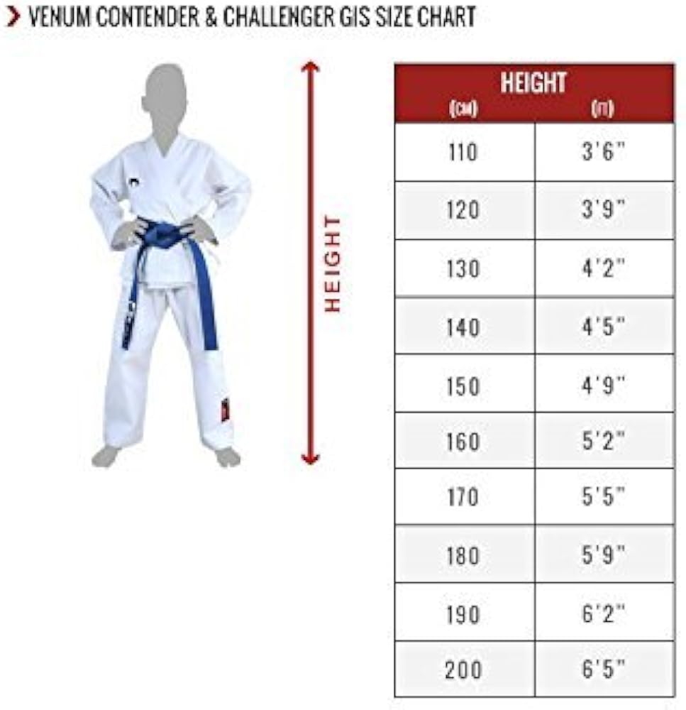 Venum Gi Size Chart Sale Online