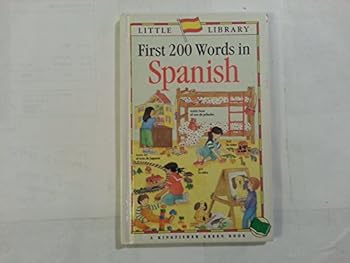 Hardcover First 200 Words in Spanish (Little Library) (English and Spanish Edition) Book