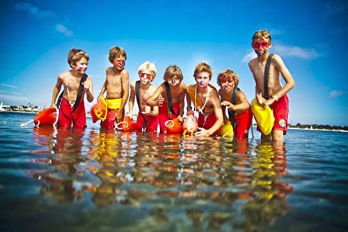 Maui Rippers Junior Lifeguard Shorts Red Small #TOP4