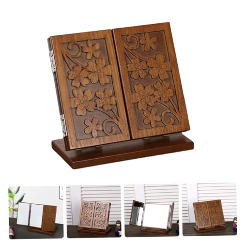 Espejo de maquillaje vintage plegable de mesa Ipetboom miniatura 3