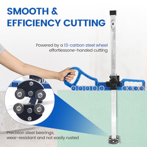 Foldable Drywall Cutter with Deburring