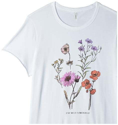 Image of Only Women's ONLLUCY Life REG S /S Western TOP Box JRS T-Shirt, Black /Print: