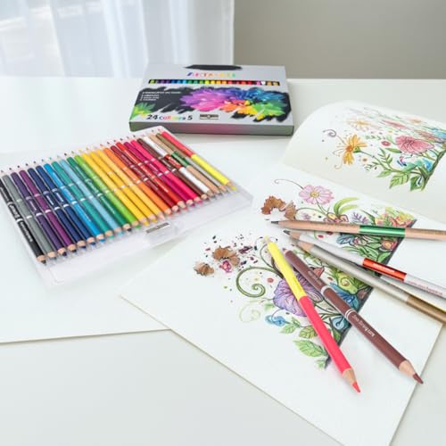 Crayons de couleur double tête à double dureté avec mélangeur - 3