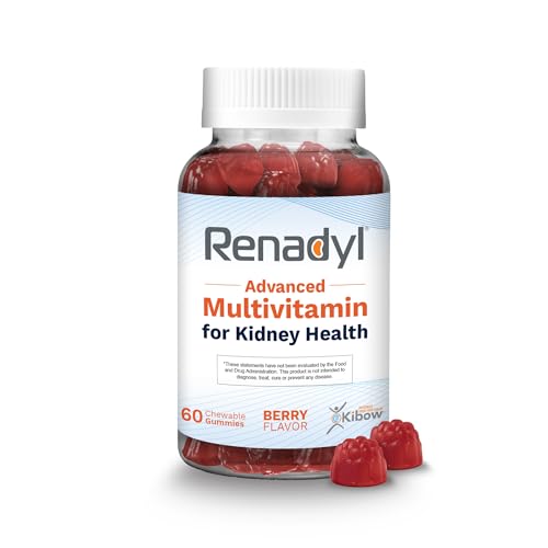 Renadyl Advanced Multivitamin Gummy for Kidney Health 60 Gummies Berry