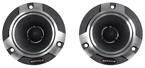 Pair Rockville RT5 2" Aluminum Car/Pro Tweeters with Titanium Diaphragm + Kapton Voice
