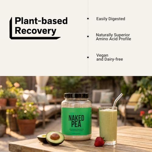 Image of NAKED Pea - 2LB 100% Pea Protein Powder from North American Farms - Unflavored Vegan Pea Protein Isolate - NSF Certified, Plant Protein Powder, Easy to Digest - 30 Servings