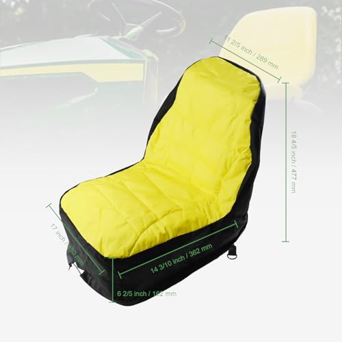 Funda de asiento LP95233 acolchada grande para tractor John Deere 4M 3R 2