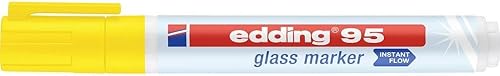 Miniatura 2 de edding Marcador de cristal 95 - rosa - 1 bolígrafo de vidrio - Punta redonda 0.059-0.118 in - Marcador de ventana lavable - para escribir y marcar