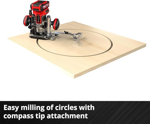 Einhell Power X-Change 18V Cordless Wood Router & Palm Router Tool Set - Brushless Motor, Fine Depth Adjustment - TP-RO 18 Li BL Routers Woodworking Set - Battery and Charger Not Included - Image 6