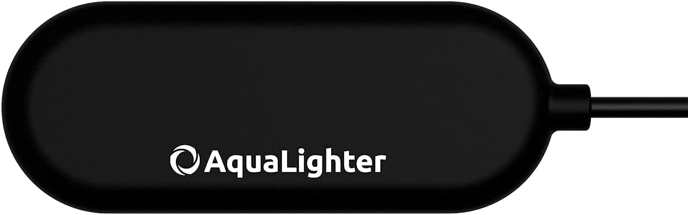 AqualighterFish Tank Light - Clip On Aquarium Light - Aquarium Light for Plants - LED Flexible Lamp for Freshwater Nano Aquarium Light - PicoSoft Black 3 Gallon