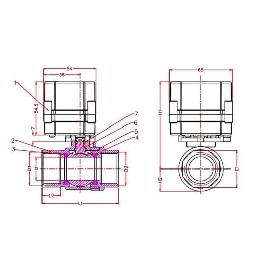 Kezhai Dream 1 AC110-230V valvola a sfera