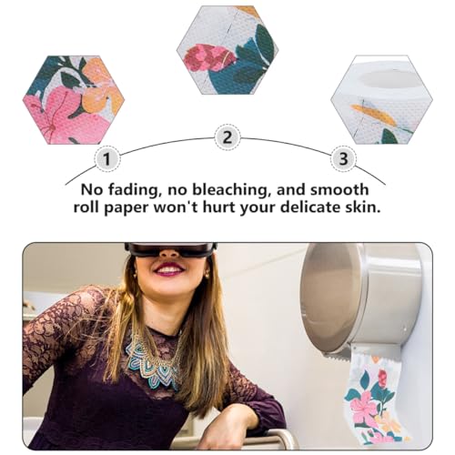 Papel higiénico decorativo de diseño sutil para visitas y baños principales con estilo 7