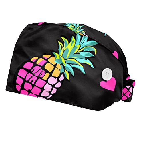 Couvre-chef unisexe motif fruits et casquette de protection pour personnel de cuisine