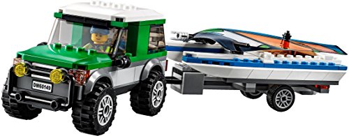 City Great Vehicles 60149 - Pick Up 4 x 4 con Catamarano - Lego - Immagine 5