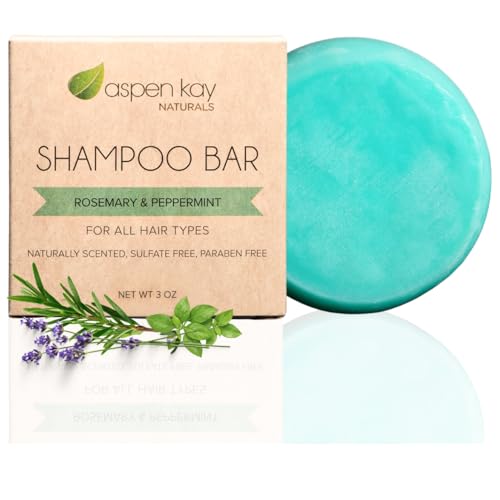 Solid Shampoo Bar, Made With Natural & Organic Ingredients, Sulfate-Free,