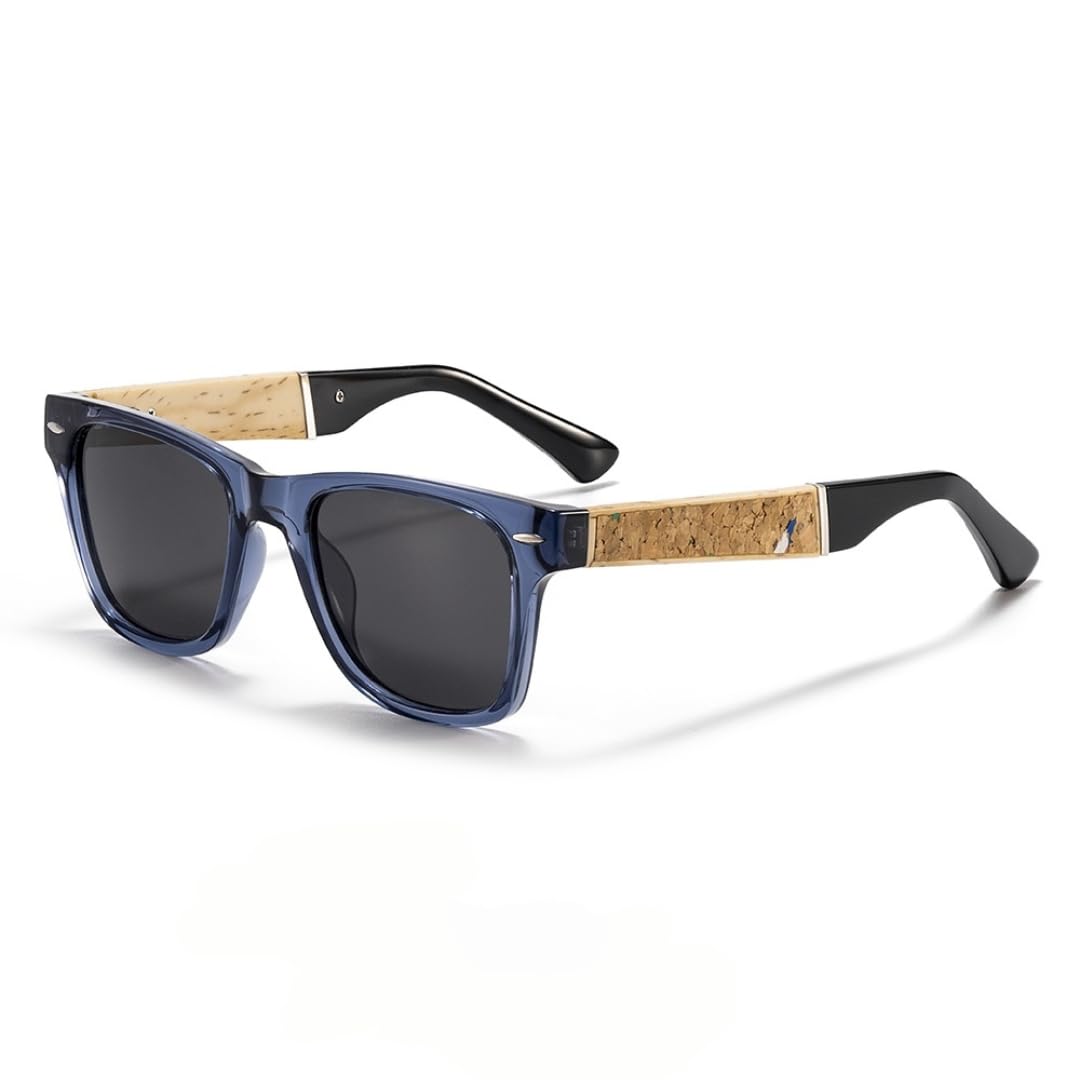 Gafas de sol polarizadas de moda para hombre con montura cuadrada, gafas decorativas para mujer para conducir al aire libre.